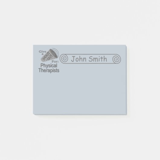 Roep uit voor fysiotherapeuten 4x3 post-it® notes (Voorkant)
