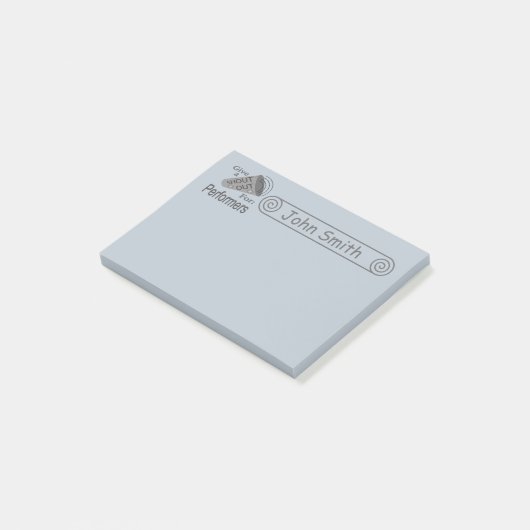 Roep uit voor performers 4x3 post-it® notes (Schuin)