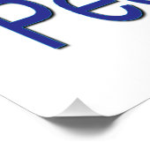 Roep uit voor voetgangers perfect poster (Hoek)
