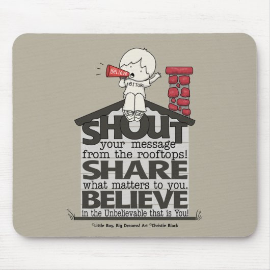 Roep van de daken muismat (Voorkant)