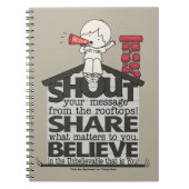 Roep van de daken notitieboek (Voorkant)