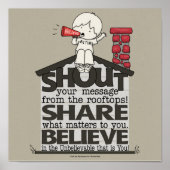 Roep van de daken poster (Voorkant)