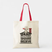 Roep van de daken tote bag (Achterkant)