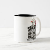 Roep van de daken tweekleurige koffiemok (Voorkant rechts)