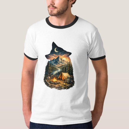 Roep-van-de-Wilde-Camping Avontuur T-shirt (Voorkant)