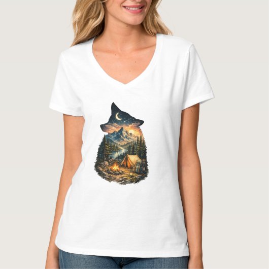 Roep-van-de-Wilde-Campingavontuur T-shirt (Voorkant)