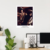 Roep van sint-Matthew Michelangelo da caravaggio Poster (Thuiskantoor)