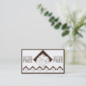Roepcake diamantstempel kortingskaartje (Staand voorkant)