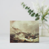Roepen om de schipbreuk te redden briefkaart (Staand voorkant)
