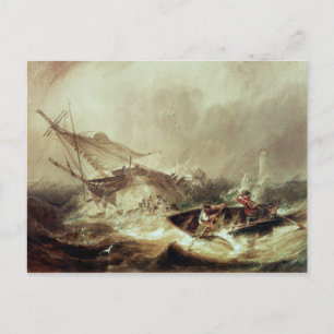 Roepen om de schipbreuk te redden briefkaart