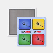 Roepen om vier kleuren te winnen blauw magneet (Voorkant / Achterkant)