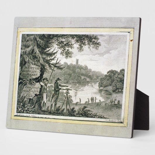 Roepende kaart van Humphrey Repton, gegraveerd doo Fotoplaat (Zijkant)