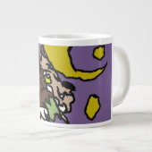 Roepende wolf grote koffiekop (Voorkant rechts)