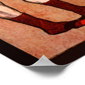 Roeperij van de  sportroeiboeg met roeiboeg poster (Hoek)