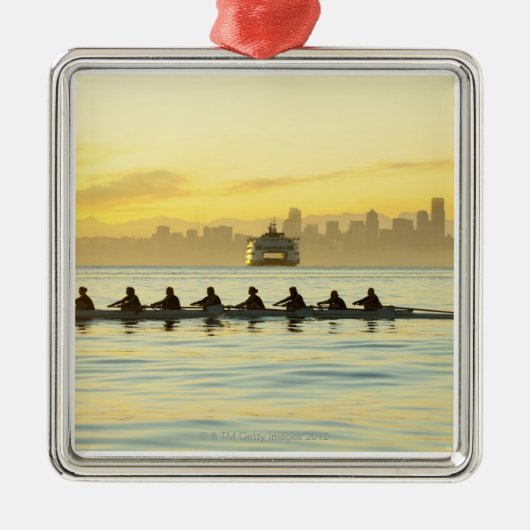 Roeperingsteam 2 metalen ornament (Voorkant)