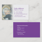 Roepingenkaarten voor mama en mama contactkaartje (Voorkant / Achterkant)