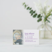 Roepingenkaarten voor mama en mama contactkaartje (Staand voorkant)