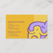 Roepingenkaarten voor mama en mama contactkaartje (Achterkant)