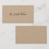 Roepingkaart voor de naam van het Afstuderen Lovel Contactkaartje (Voorkant / Achterkant)