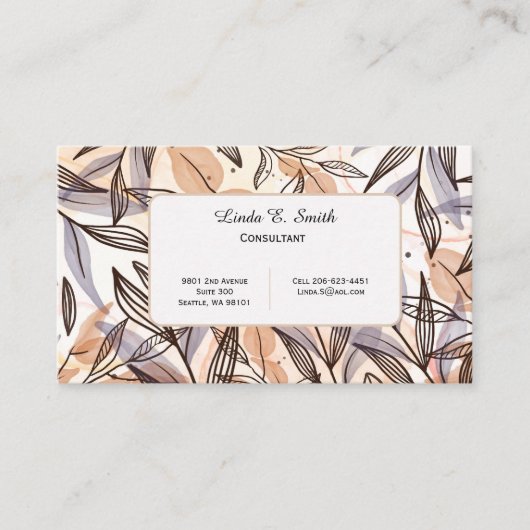 Roepkaart Contactkaartje (Voorkant)