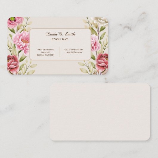 Roepkaart Contactkaartje (Voorkant / Achterkant)