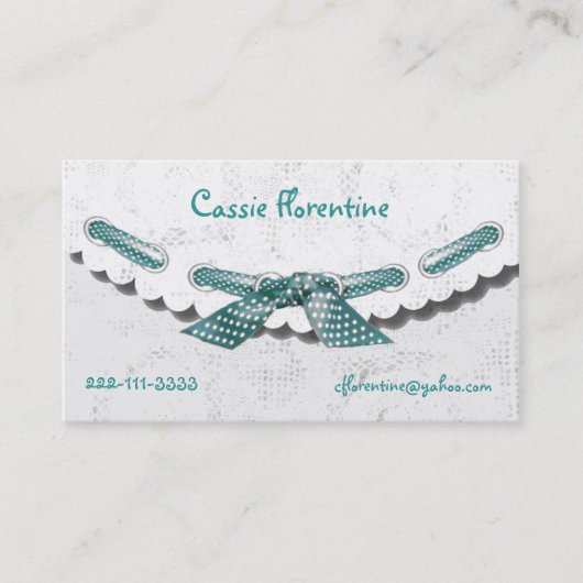 Roepkaart voor meisjes contactkaartje (Voorkant)