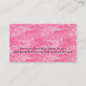 Roepkaart voor militaire echtgenoot contactkaartje (Achterkant)