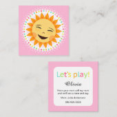 Roepkaarten voor mama contactkaartje (Voorkant / Achterkant)