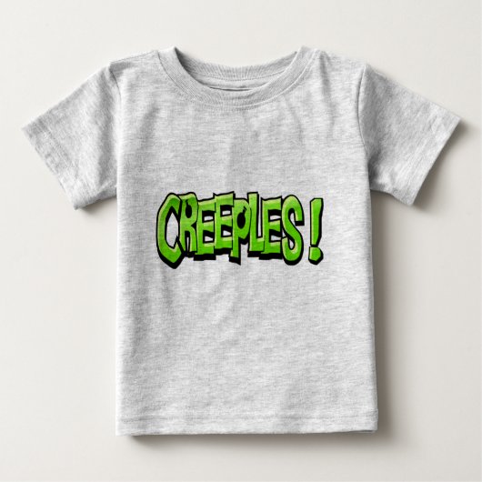 Roeples baby t-shirt (grijs) (Voorkant)