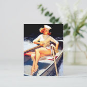 Roeplijn omhoog briefkaart (Staand voorkant)