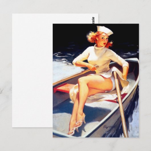 Roeplijn omhoog briefkaart (Voorkant / Achterkant)