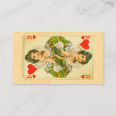 Roeportkaart voor koningin van harten visitekaartje (Achterkant)