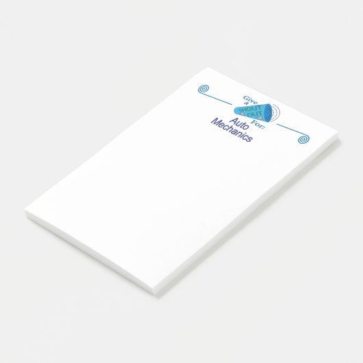 Roept Auto Mechanica op Post-it® Notes (Schuin)