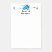 Roept de financiële managers op post-it® notes (Voorkant)