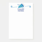 Roept de hulp in van forensisch tandartsen post-it® notes (Voorkant)