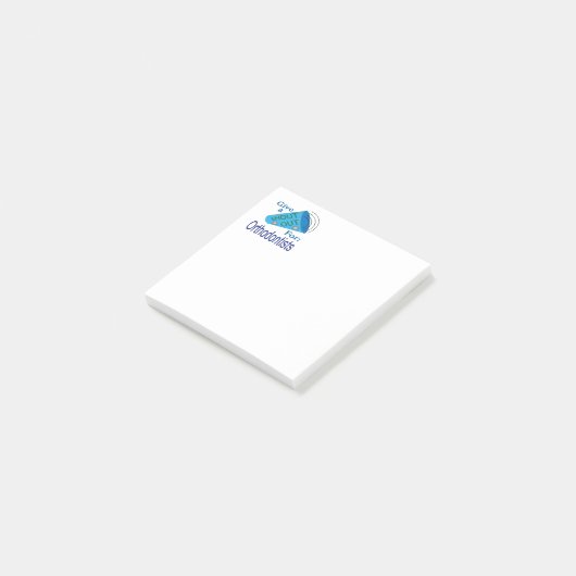 Roept de orthodontisten op post-it® notes (Schuin)