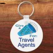 Roept om reisbureaus sleutelhanger (Voorkant)