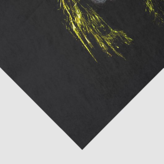 Roepy zombie vrouw ziet portret tissuepapier (Detail)