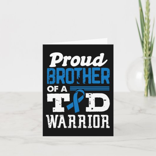 Roer broer van T1D-diabetes Kaart (Voorkant)