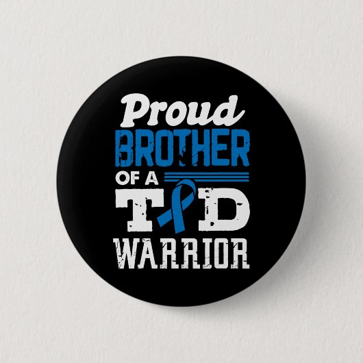 Roer broer van T1D-diabetes Ronde Button 5,7 Cm (Voorkant)