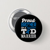 Roer broer van T1D-diabetes Ronde Button 5,7 Cm (Voorkant /achterkant)