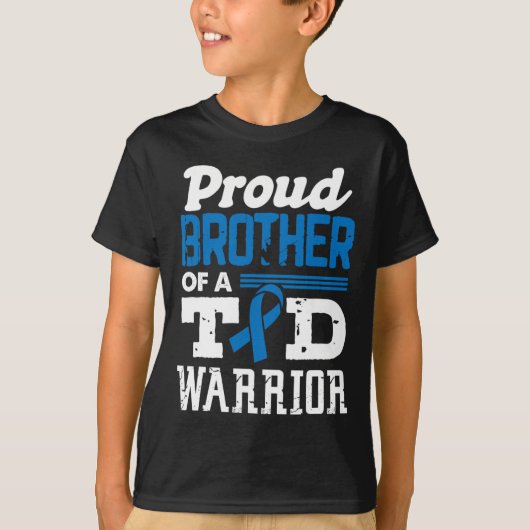 Roer broer van T1D-diabetes T-shirt (Voorkant)