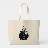 Roer de pot (witch Pot) Grote Tote Bag (Achterkant)