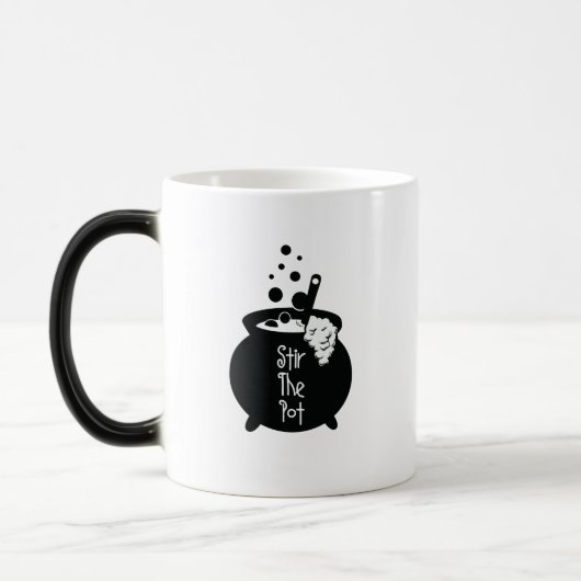 Roer de pot (witch Pot) Magische Mok (Links)