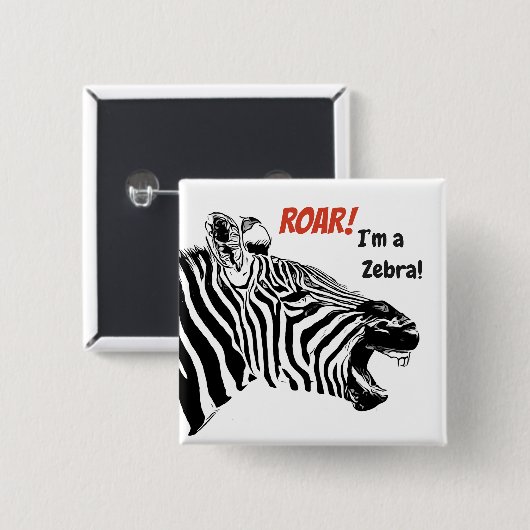 Roer een knop vierkante button 5,1 cm (Voorkant /achterkant)