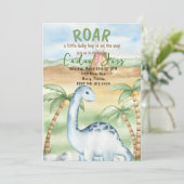 Roer het Baby shower van een jongen Kaart (Staand voorkant)