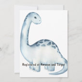 Roer het Baby shower van een jongen Kaart (Achterkant)