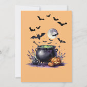 Roer het Pot Halloween feest Kaart (Achterkant)