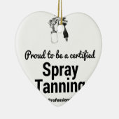 Roer om een gecertificeerde Spray Tanning Professi Keramisch Ornament (Rechts)