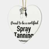 Roer om een gecertificeerde Spray Tanning Professi Keramisch Ornament (Links)